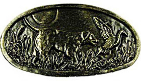 3" CTC Oval Dog Pull - Bronzed Black