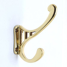 3-1/16" Prelude Coat Hook - Polished Brass