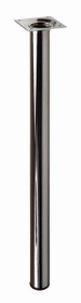 Mini-Leg, round, steel, semi-gloss black, 30mm x 100mm