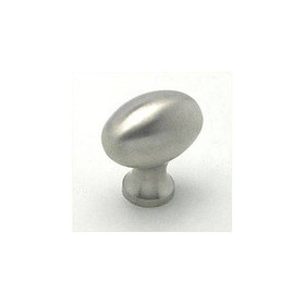 1-3/8" Oval Knob - Brushed Nickel