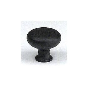 1-1/4" Dia. Knob - Matt Black