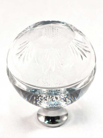 1-3/8" Dia. Faceted Top Crystal Knob