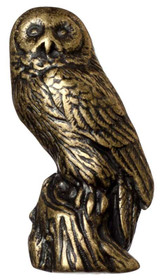 2-1/4" Owl Knob - Antique Brass