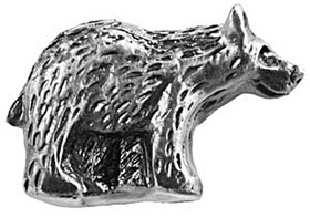 1-1/2" Bear Right Facing Knob - Pewter