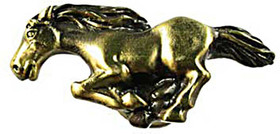2-1/4" Stallion Left Facing Knob - Antique Brass