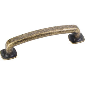 96mm CTC Belcastel Flat Bottom Pull - Distressed Antique Brass