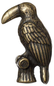 1-3/4" Toucan Knob - Antique Brass