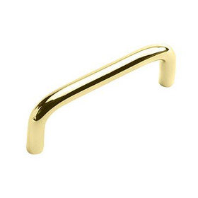 3" CTC Traditional Cabinet Wire Pull - Polished Brass