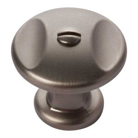 1-3/8" Dia. Round Ergo Knob - Slate