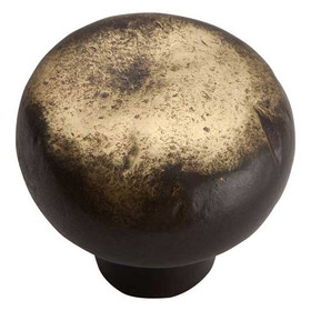 1-3/8" Dia. Round Distressed Knob - Antique Bronze