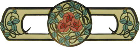 3" CTC Delany's Rose / Yell Pull - Dark Brass (Enameled)