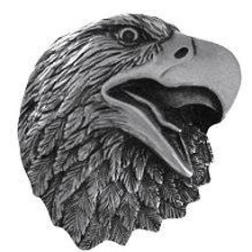 1-5/8" Proud Eagle Knob - Brilliant Pewter