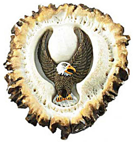 3" Deer Burr Knob With Eagle Front