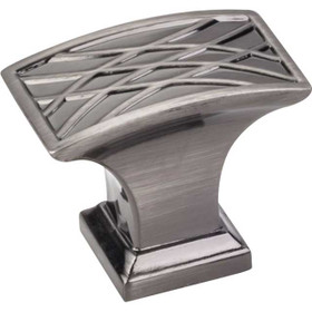 1-1/2" Rectangular Aberdeen T-Knob - Brushed Black Nickel