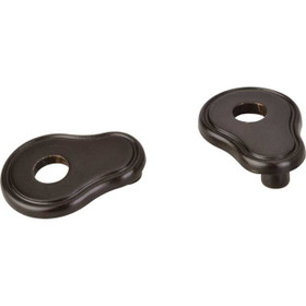 3" - 96mm Transition Pear Shaped Pull Escutcheon - Brushed Oil Rubbed Bronze.