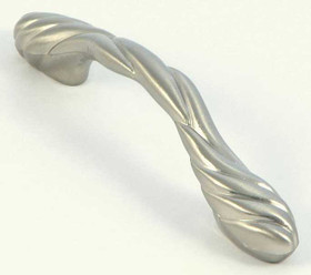 3" CTC or 3-3/4" CTC  Braided Cabinet Pull - Satin Nickel