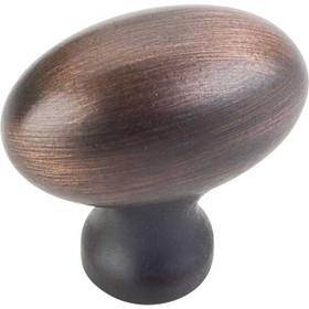 1-9/16" Lyon Oval Knob - Brushed Oil Rubbed Bronze