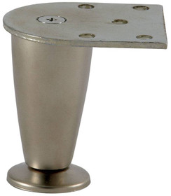 Pair of Feet, T603-75, zinc, nickel matt - Box of 2