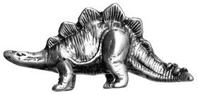 2-3/8" Stegosaurus Dinosaur Knob - Pewter