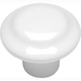 1-3/8" Dia. Conquest Cabinet Knob - White