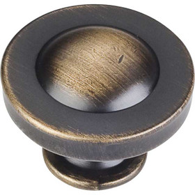 1-1/4" Dia. Cordova Round Knob - Antique Brushed Satin Brass