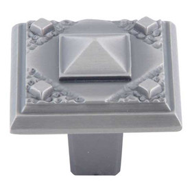 1-1/4" Square CA Craftsman Knob - Pewter