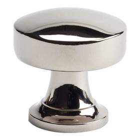 1-1/4" Dia. Round Browning Knob - Polished Nickel