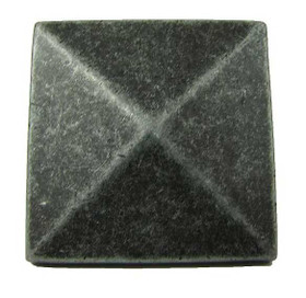 1-1/4" Square Cairo Knob - Swedish Iron