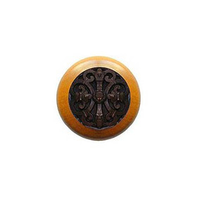 1-1/2" Dia. Chateau / Maple Knob - Dark Brass