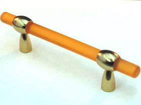 3"/4" CTC Adjustable Round Amber Athens Pull