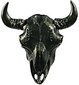 2-3/4" Buffalo Skull Knob - Bronzed Black