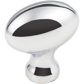 1-9/16" Lyon Oval Knob - Polished Chrome