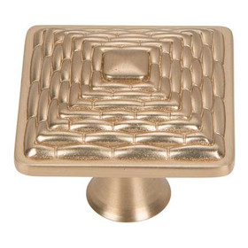 32mm Square Mandaly Knob - Champagne