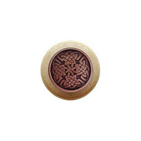 1-1/2" Dia. Celtic Isles / Natural Knob - Antique Copper