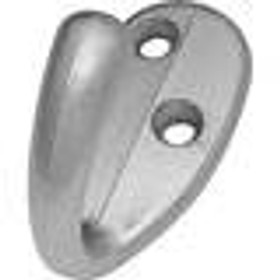 1/2" CTC Utility Hook - Satin Silver Cloud