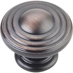 1-1/4" Dia. Bremen Round Ring Knob - Brushed Oil Rubbed Bronze