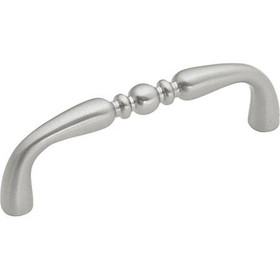 3" CTC Conquest Decorative Cabinet Pull - Satin Nickel