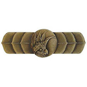 3" CTC Cockatoo Horizontal Left Side Pull - Antique Brass