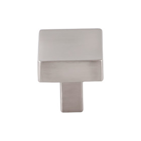 1-1/16" Square Channing Knob - Brushed Satin Nickel