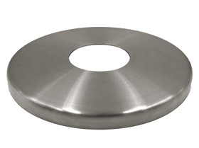 Stainless steel cover plate for 3" diameter table bases,  3 inch dia table legs