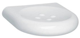 Soap Dish with textured surface, polyamide, white