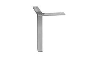 Furniture Foot, steel, polished chrome-plated, 129mm