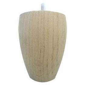 5" Cone Wood Leg