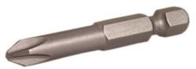 Driver Bit, standard, phillips drive #1, 1" length - Box of 10