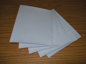 Sheets, 9" x 11", silicon carbide, dri-lube, 400 grit, stearated paper, B weight, 100 per package