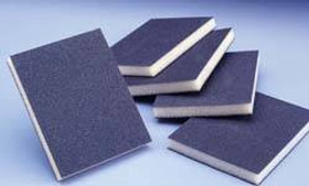 Sponge Flex Pad, 4 3/4" x 3 3/4" x 1/2", silicon carbide, 100 grit coarse