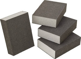 Sponge Block, 2 5/8" x 3 3/4" x 1" thick, aluminum oxide, 60 grit
