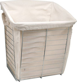 Cloth Laundry Bag, cotton, cream, for basket 15 7/16" x 23" x 19 1/2"