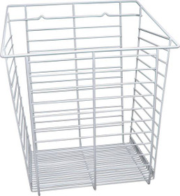 Laundry Basket, steel, white, 15 7/16 x 17 x 19 1/2