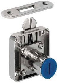Roller Shutter Lock, Symo, drawer, zinc, nickel-plated, 22mm